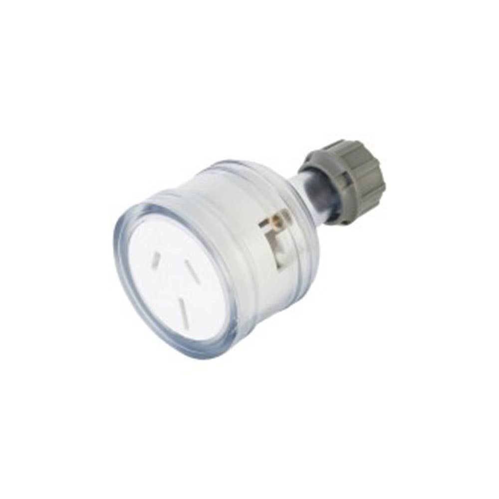 Socket Outlet Extension 10A 250V 3 Pin Hole Clear 60020053 TWMEXTS10A