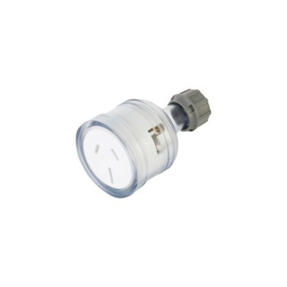 Socket Outlet Extension 15A 250V 3 Pin Hole Clear 60020054 TWMEXTS15A