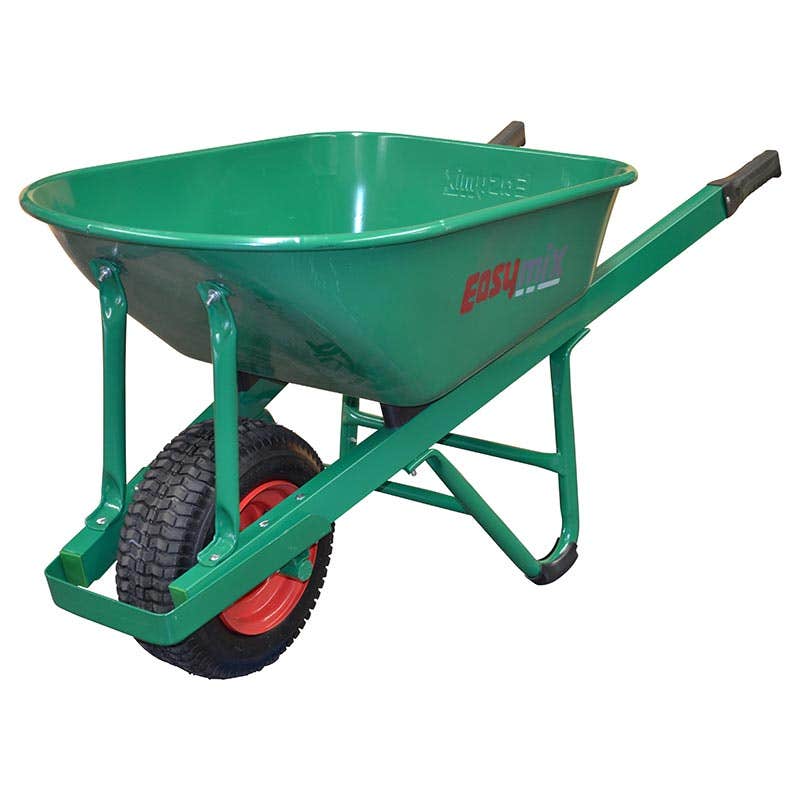 Wheelbarrow Steel Tray 99L Green Contractors HD Easymix 60020381 W800S-HSGWAS
