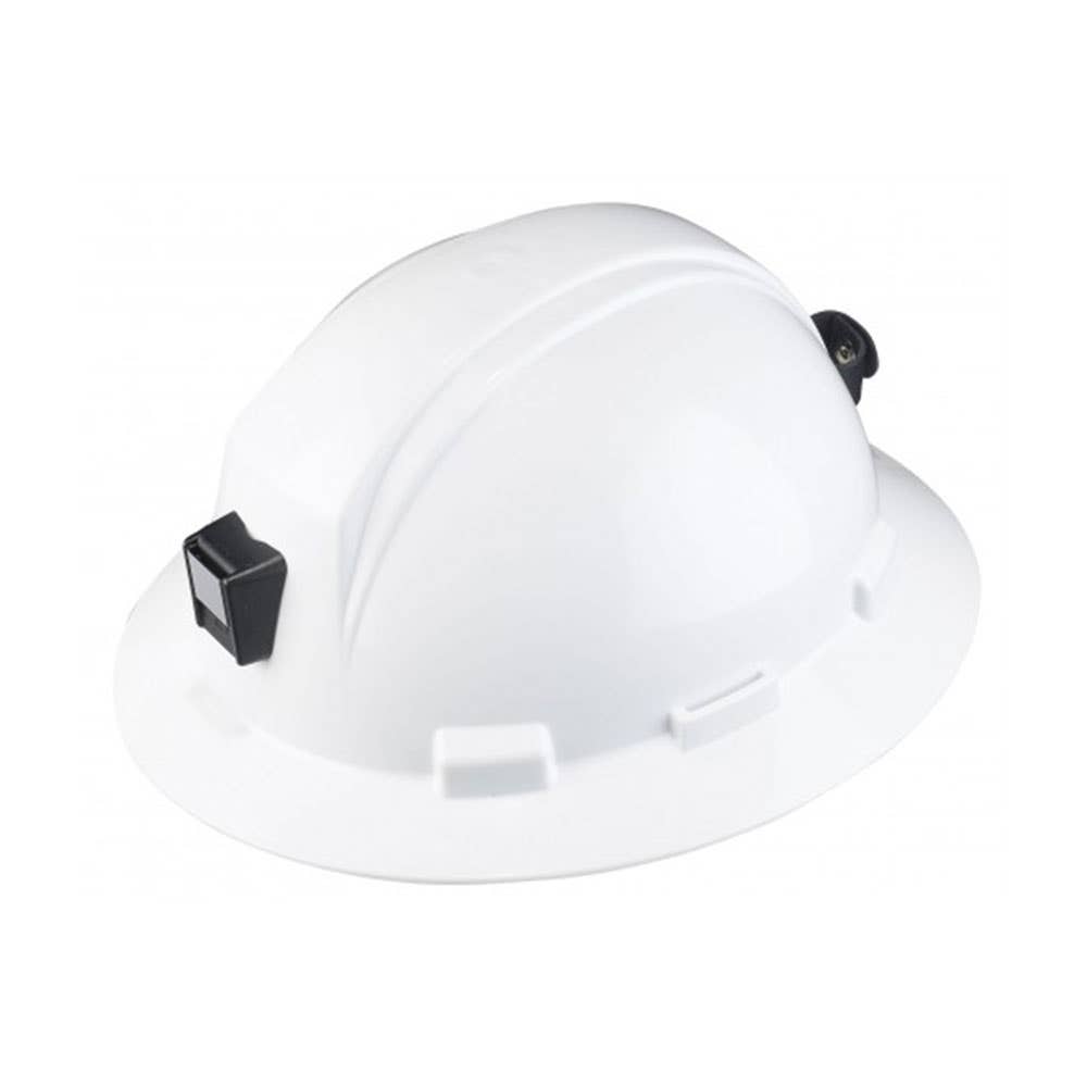 Full Brim Unvented Hard Hat with Poly Lamp Bracket White_90070120_AT010704149