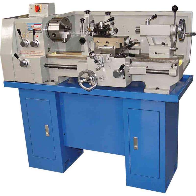 Lathe Geared Head Bench 320 x 600mm 1hp 240V Al-320G Hafco L141 60021106 L141