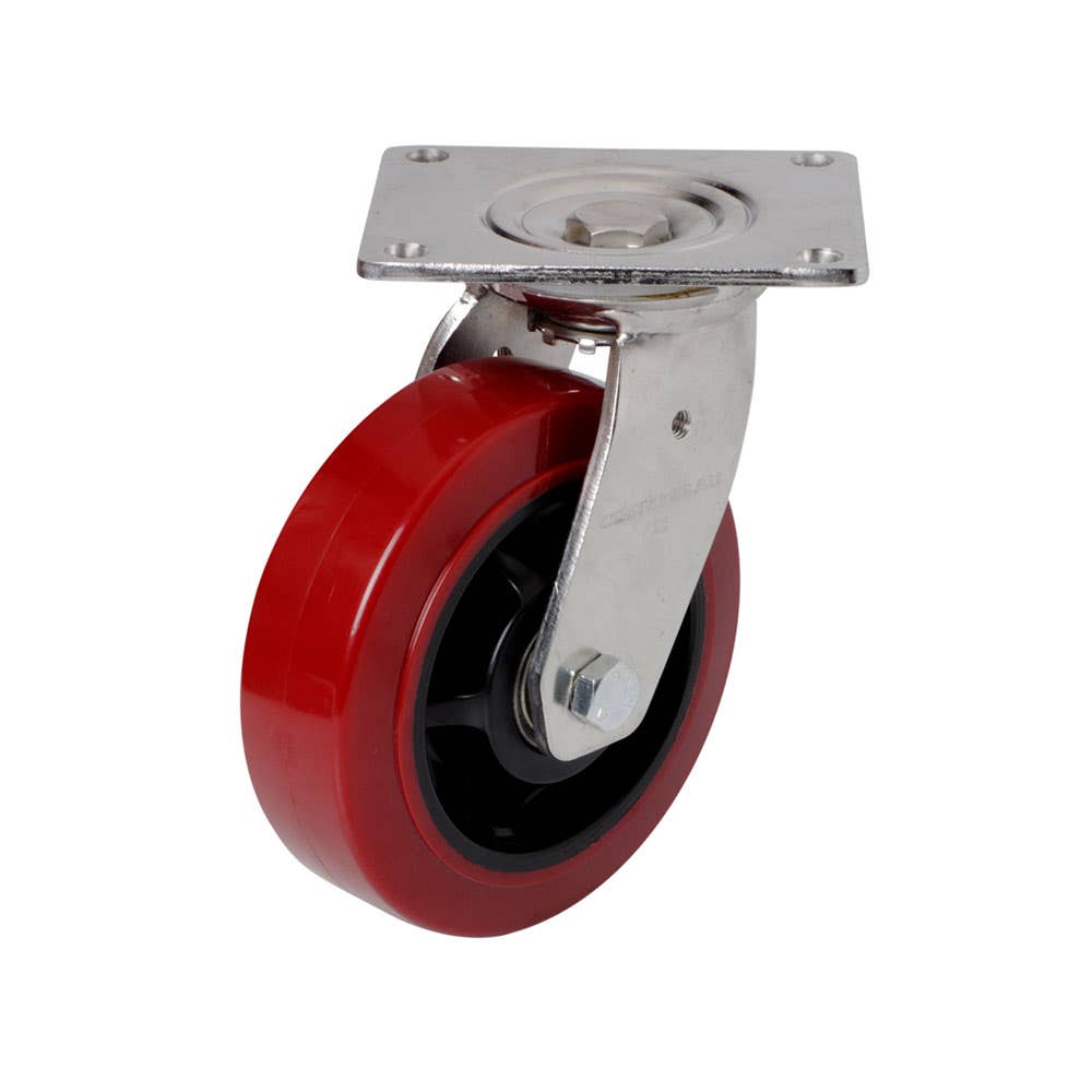 J3 Series Swivel Plate Castor Wheel Urethane 125mm 60021128 J32AZ84K125