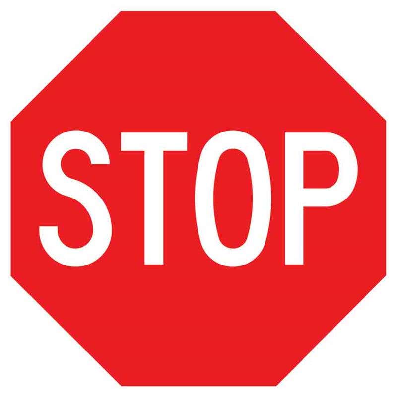 Sign STOP 600 x 600mm Aluminium Reflective 60034175 TSTOP600C1
