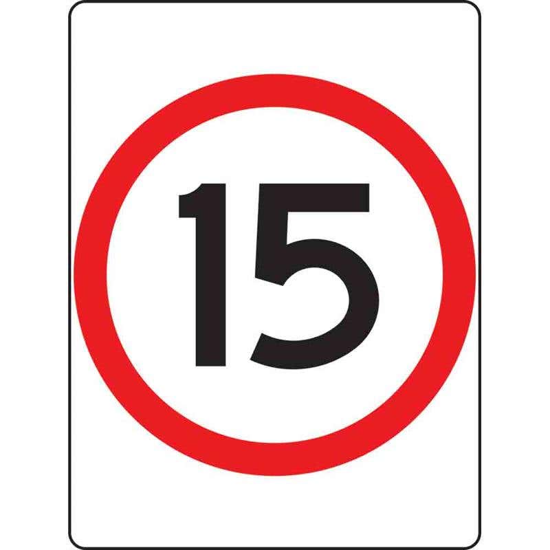 Sign Speed 15KPH 600 x 450mm Metal 60034181 833970