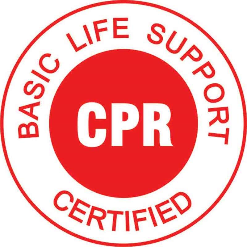 Decal 52mm Hard Hat Self Adhesive ERT Basic Life Sup Cert 60038796 HHMBLS