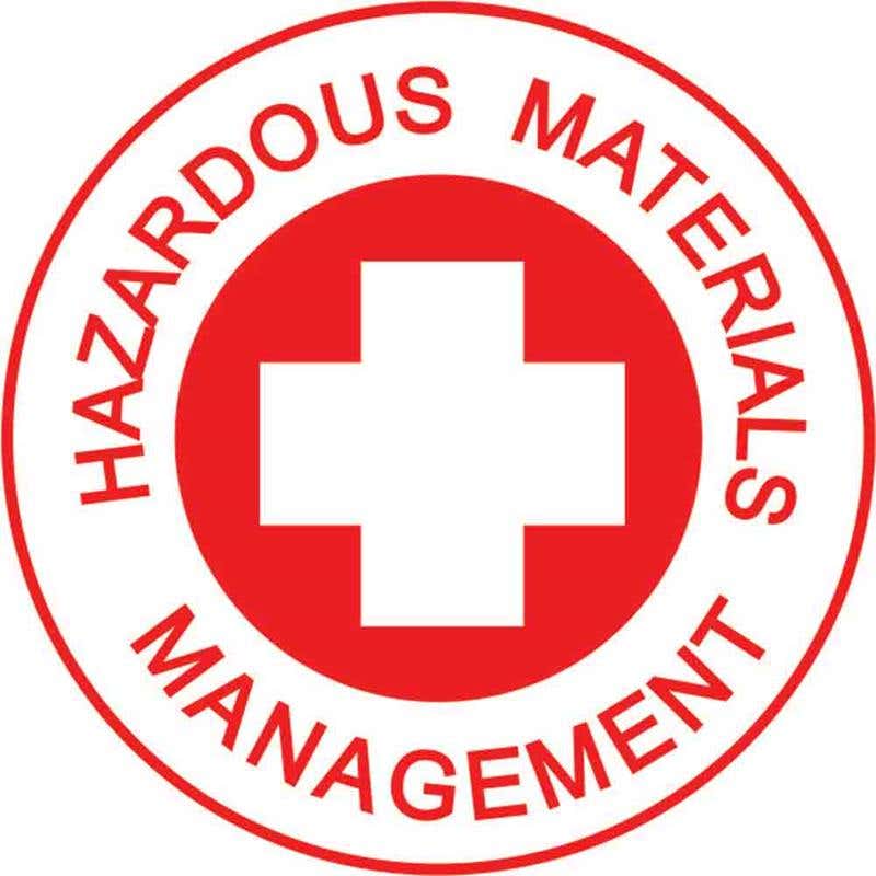 Decal 52mm Hard Hat Self Adhesive ERT-Haz Mat Managemnt 60038801 HHMHMM