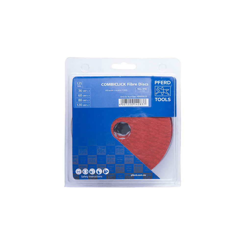 COMBICLICK fibre disc set ceramic oxide grain d125mm CO-COOL 36, 60, 80_40108511_49900039