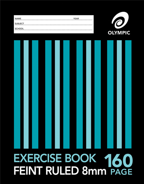 Olympic Exercise Book Feint Ruled 8mm Sewn 160 Page_34186100_140779