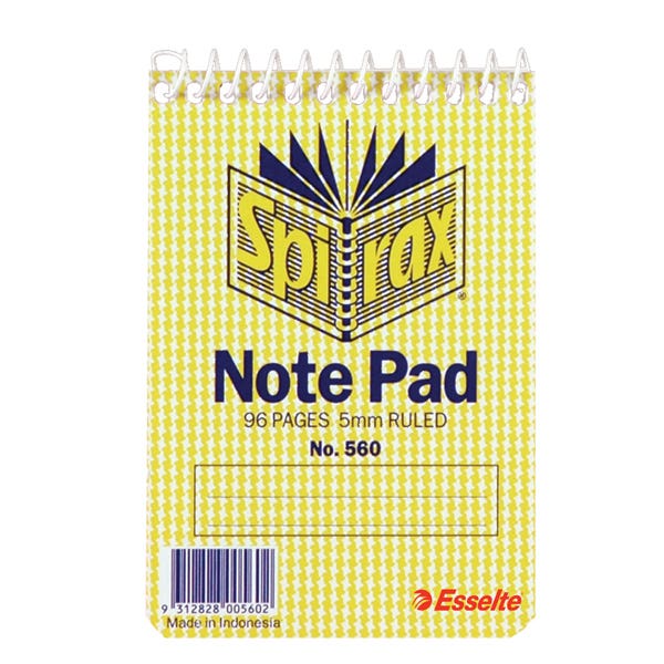 Spirax 560 Notebook Top Open 112X77mm 96 Pages 34185100 56042
