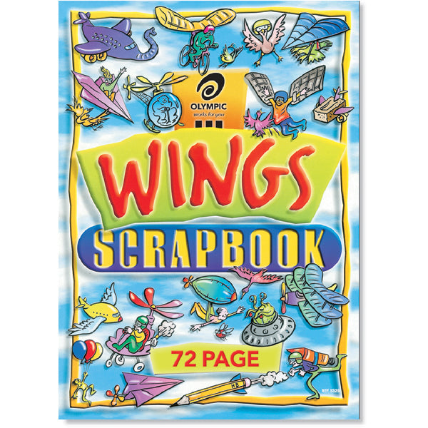 Olympic Wings Stapled Scrapbook 335 X 240mm 72 Pages_1012006_09211