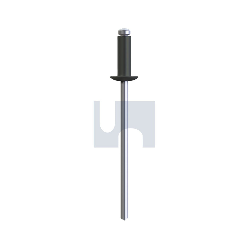 Rivet Dome Hd Open Woodland Grey 73 - Alum 5052/Steel Zp #54 - Pk 1000_40093836_RWG73OAS504