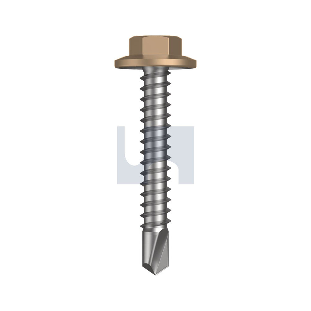 Metal Sds Flg Hex Hd Pale Terracotta - Cl3 As3566 #12-14 35 - Pk 1000_40095568_TPTM3FH1214035