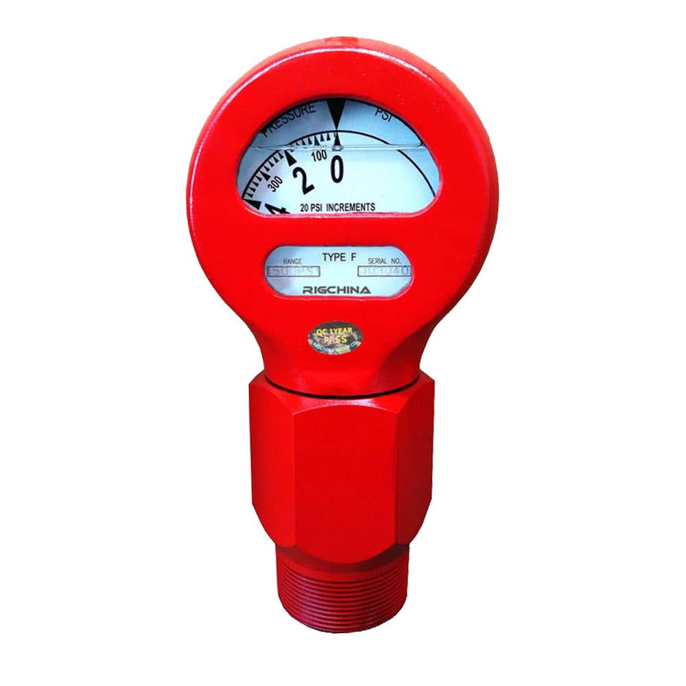 Pressure Gauge Mud Type F 2 NPT 50mmNB Male 0-10,000psi 7324004