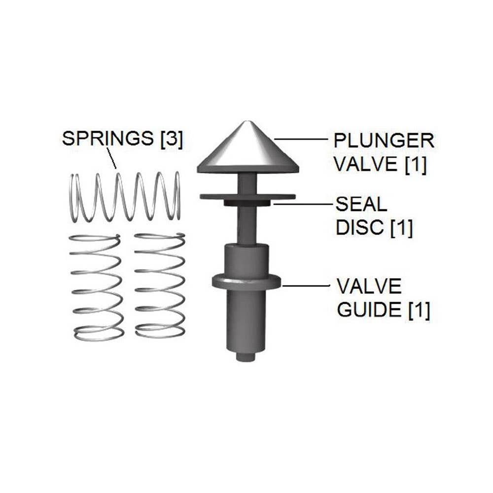 Repair Kit Metal For Baker Model F Plunger Valve 1F-2R 7412006
