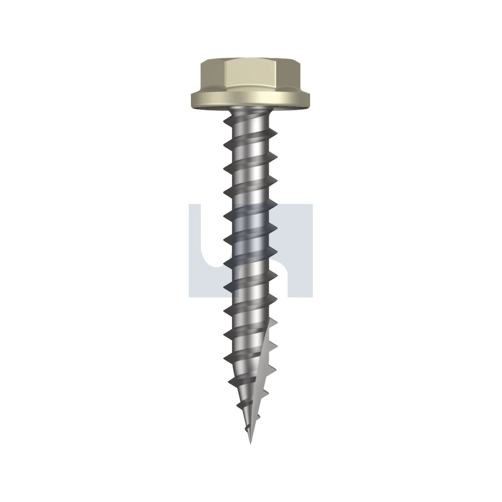 Type 17 Flanged Hex Evening Haze - Cl4 As3566 #10-12 30 - Pk 1000_40094746_TEHW4FH1012030