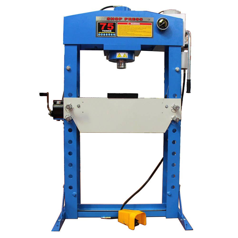 Adjustable Hydraulic Press With Foot Pedal & Safety Guard 50t 77060050 HP50TP