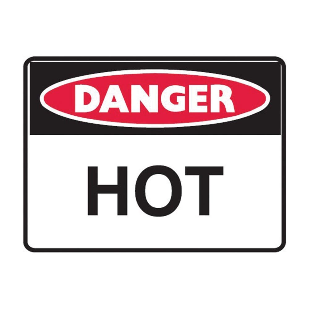 Safety Signs Danger Hot Lbls Pk5 79901652 833293