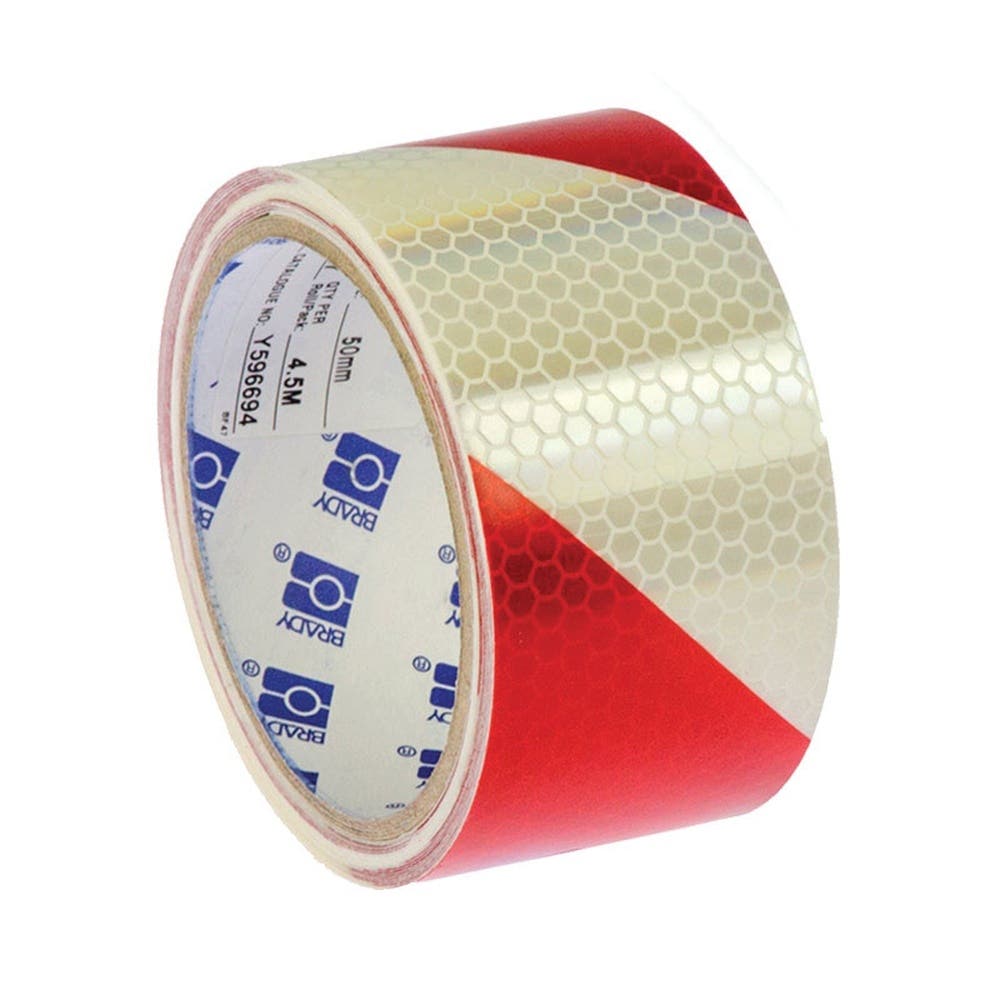 Tape Barrier Red/White Class 1 Ultra High Intensity Exterior 4.5m x 75mm 79901769 852378