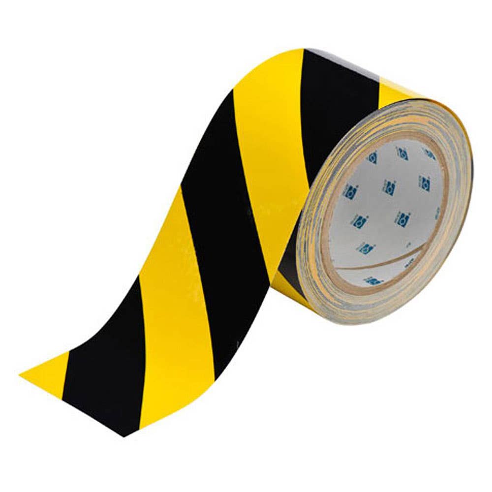 Tape Floor Marking Toughstripe Yellow/Black 76mm x 30m 79901787 872446