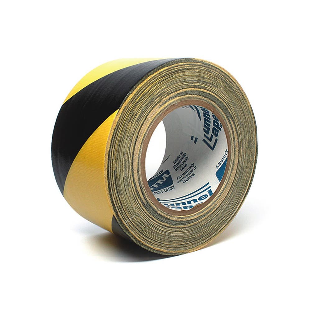 Visual Warning Tunnel Tape Black/Yellow W102mm 79901794 839056