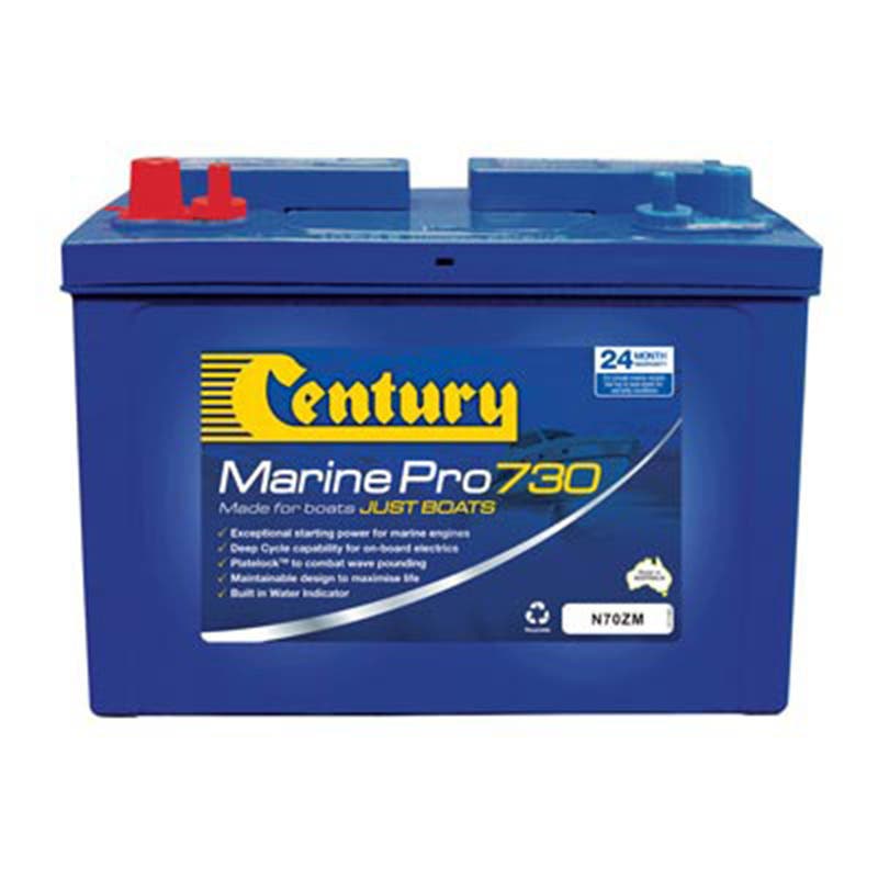 Battery Marine 12V 730CCA 180RC N70ZM MarinePro730 Century 79903648 133102