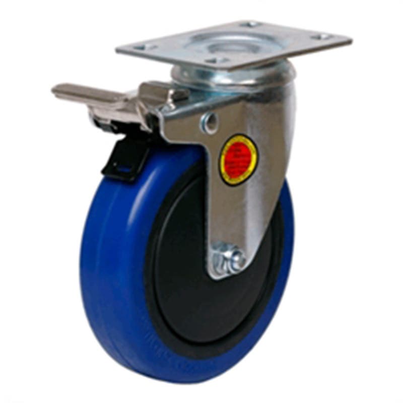 Swivel With Brake 100mm Rubber Wheel 100Kg Load Rating 79913564 S4404B
