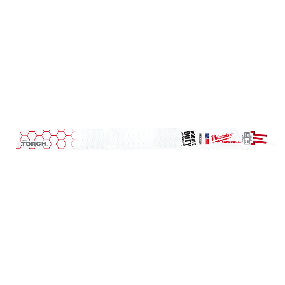 Sawzall Metal Cutting Blades Milwaukee 18 Tooth 300mm Pk 5 79918111 48005789
