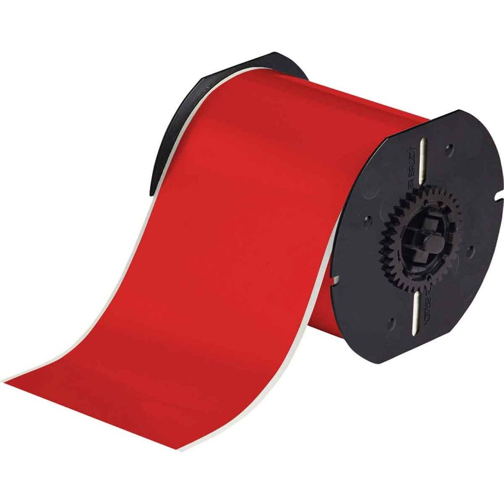 Tape Label Vinyl Indoor/Outdoor B-595 Red 100mm X 30m B30 Series 79922036 142023