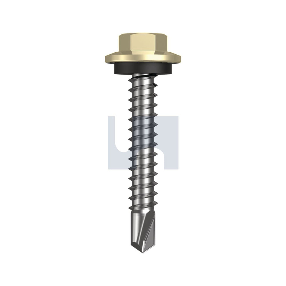 Metal Sds Hex Hd + Washer Sandbank (Straw) -Cl4 As3566 #12-14 35 - Pk 1000_40095647_TSAM4SH1214035