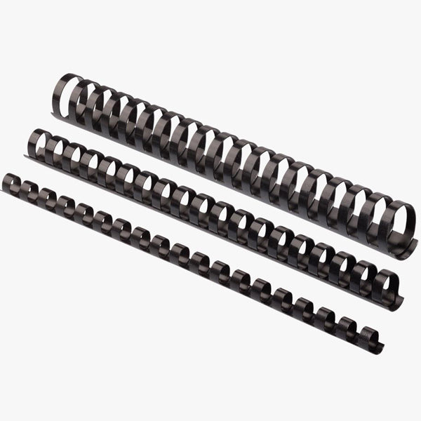 Binding Comb Plastic 50mm 21 Ring Coil Pack 50 Black_39205503_12168