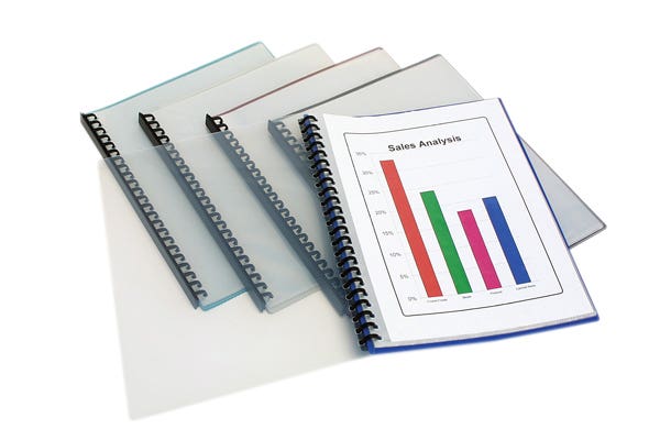 Marbig Display Book A4 Clear Front Refillable 20 Pocket Black 39114703 53938