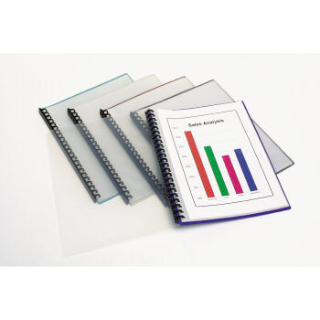 Marbig Display Book A4 Clear Front Refillable 20 Pocket Maroon_39114720_2007203
