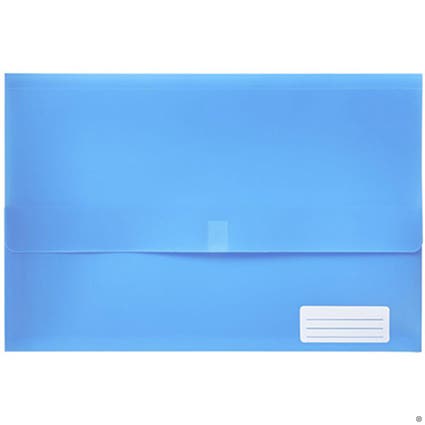 Marbig Polypick Foolscap Document Wallet Blue 39383004 2011001