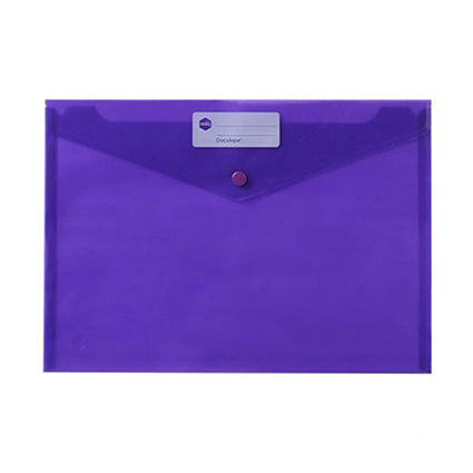 Marbig Doculope Document Wallet A4 With Button Purple_39383117_2015019