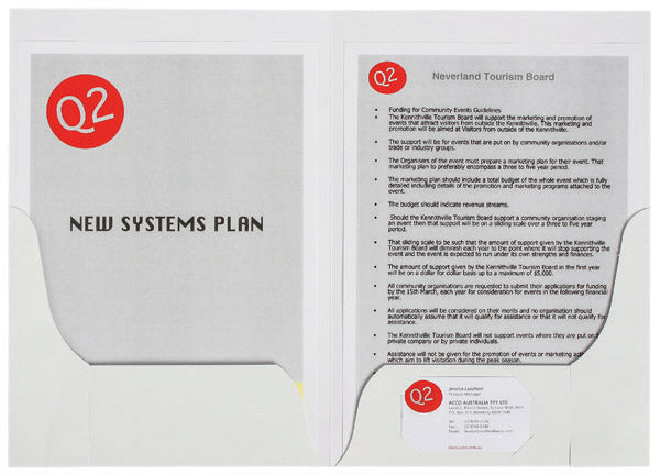 Marbig Presentation Folder Gloss Double Pocket A4 White Pack 10_815400410_1104108