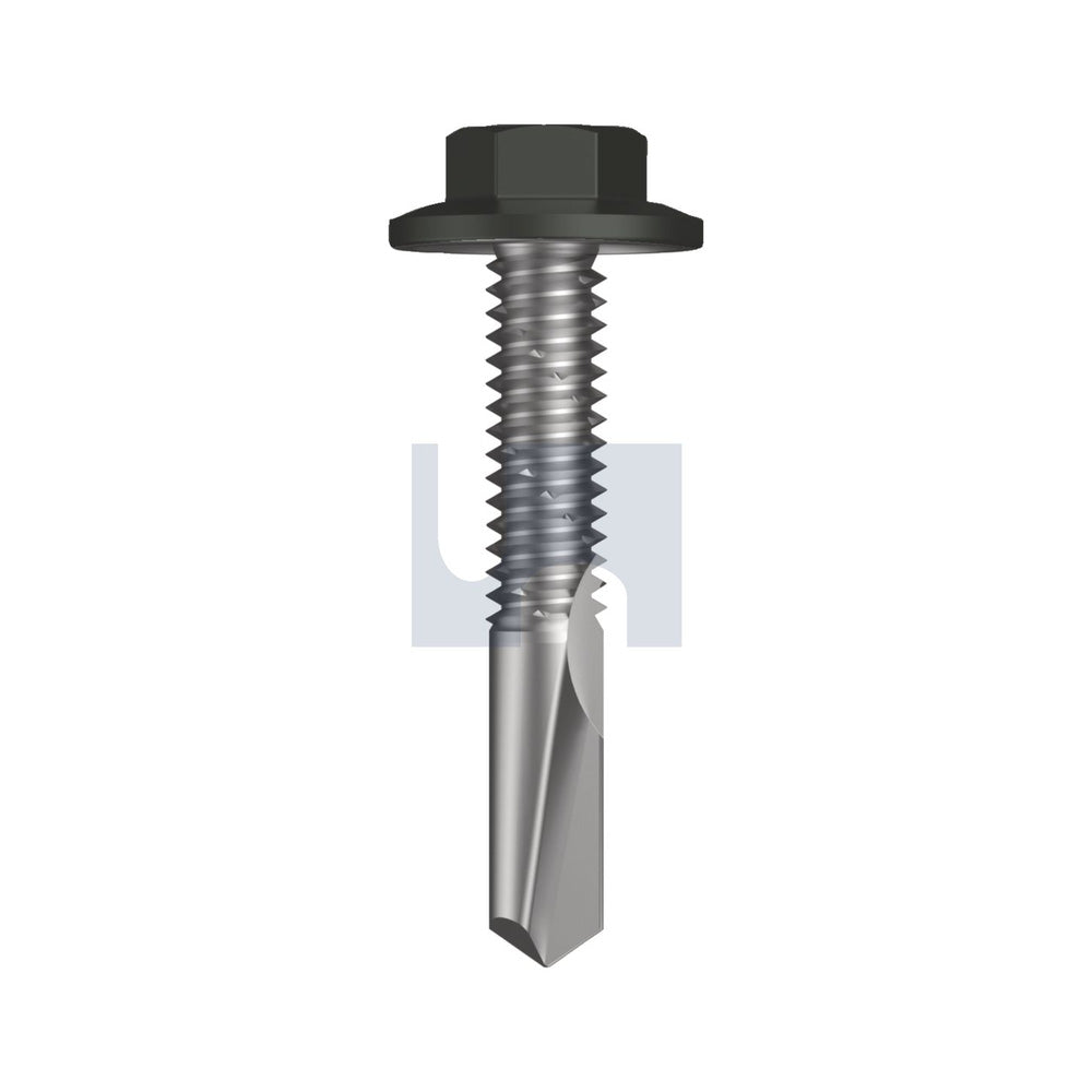 S500 Sds Flg Hex Hd Woodland Grey (Thunder) -Cl4 As3566 #12-24 32 - Pk 100_40098584_TWG54FH1224032