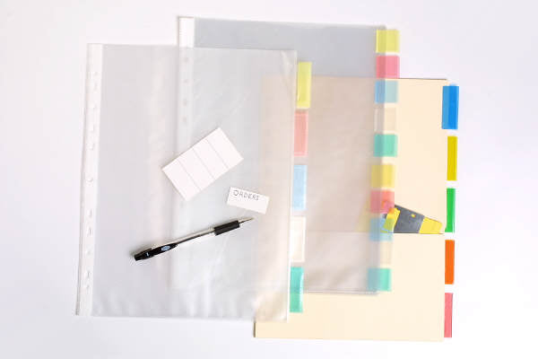 Marbig Dividers Pp A4 10 Tab Clear Pockets Multi Colour_87000610_35081