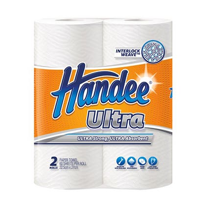 Handee Ultra Paper Roll Towel Pack 2 87001106 51473