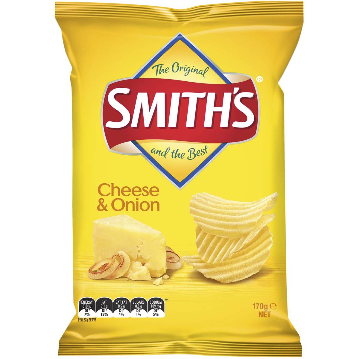Smith'S Crinkle Cut Chips 170gm Cheese + Onion_88000223_299162