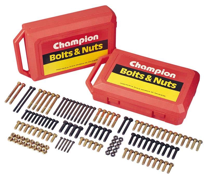 Grab Kit Bolt + Setscrew + Nut UNC + UNF High Tensile 600 Piece Champion 88830052 CBA1