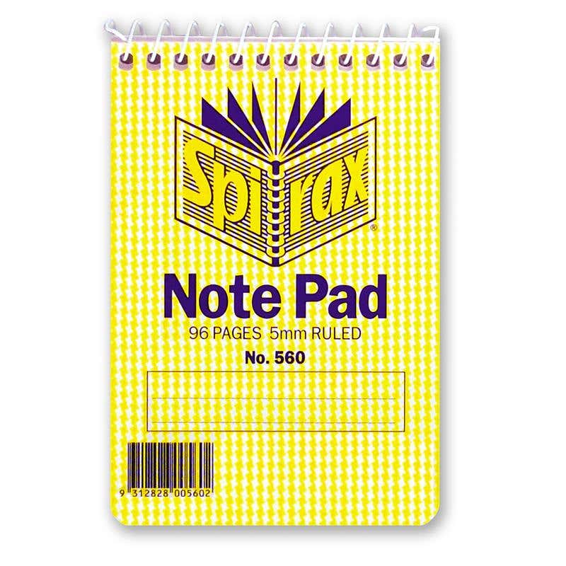 Notebook Spiral 112mm x 77mm 96 Page 560 88890448 7001706 NLA