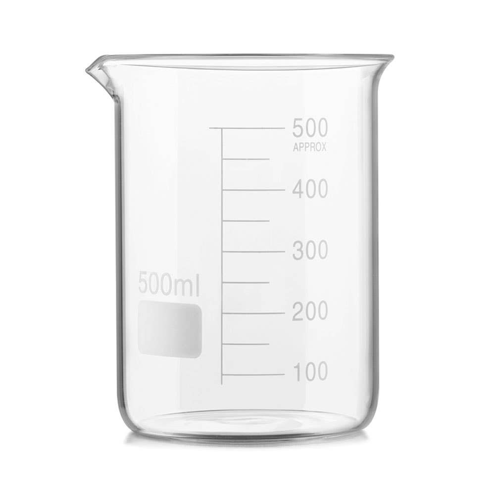 Beaker Glass 500ml 88894309 1000BK/500