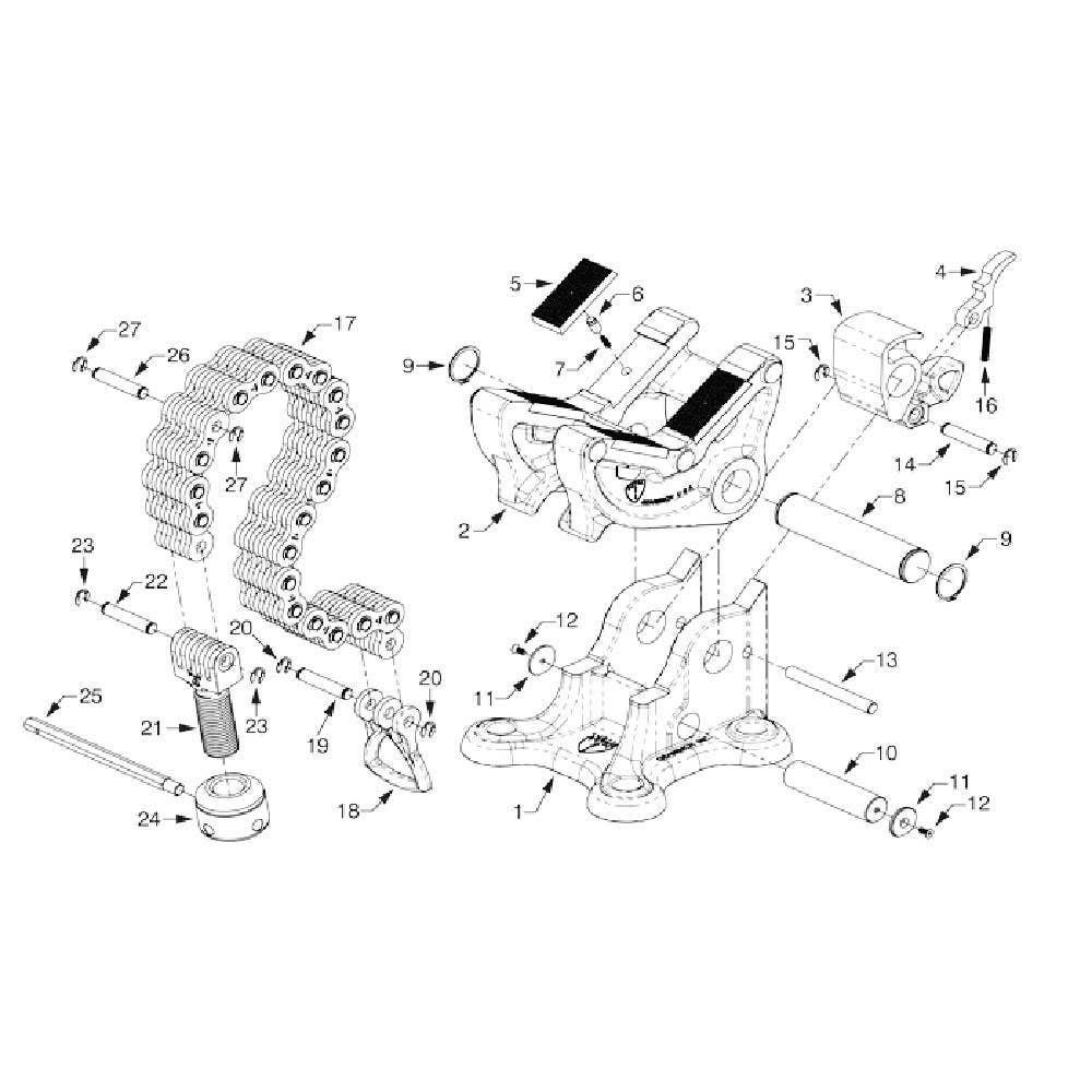 Chain Assembly Complete 3-4 For Petol Tongvise 4-14'' OD 99370035 161-34-33T