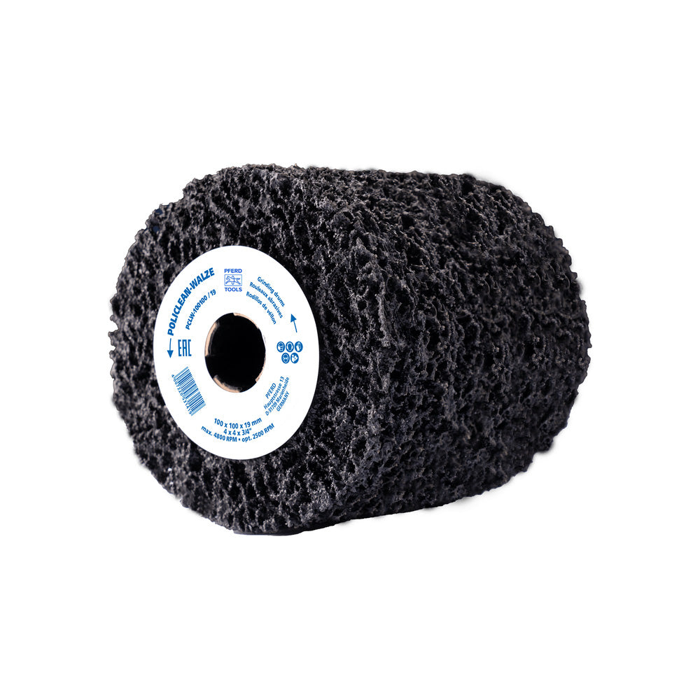 POLICLEAN PCLS non-woven grinding drum 100x100mm hole 19mm for coarse_40108501_47803369