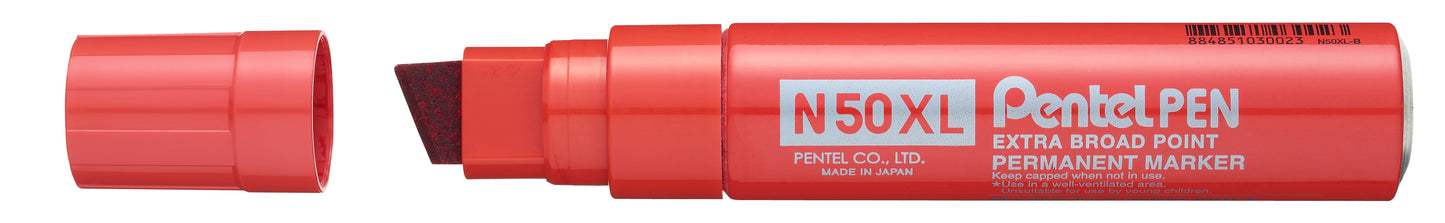 Pentel Marker N50Xl Jumbo Permanent (6) Red_9000876_39877