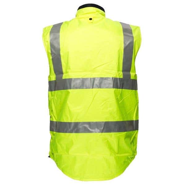 Vest Safety Hi Vis Waterproof D/N Reverse 3M Tape Yellow XL_90011189_MV214-Y-XL