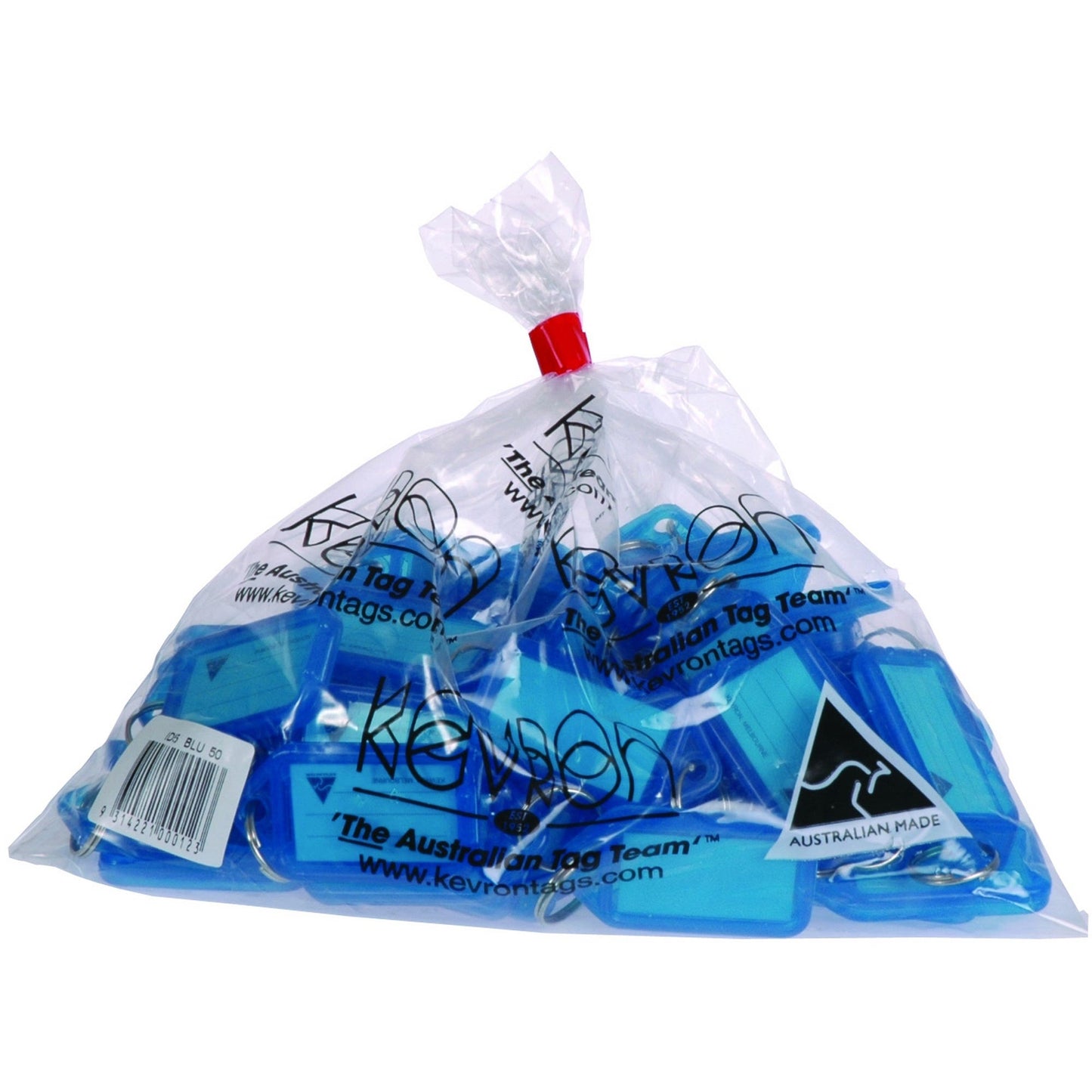 Kevron Keytags ID5 Bag 50 Blue 9001615 37743
