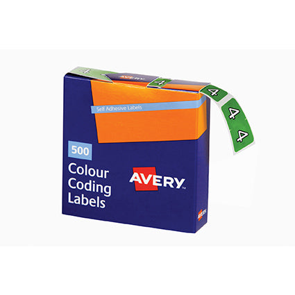 Avery Colour Code Labels 432Xx Side Tab 25X38 500 4_9001703_39890