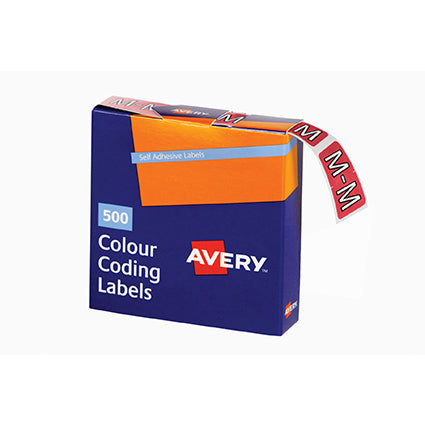 Avery Colour Code Labels 432Xx Side Tab 25X38 500 M_9001799_34787