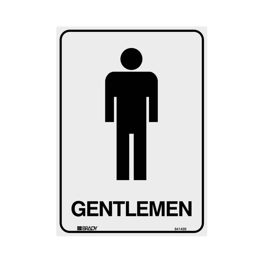 Sign GENTLEMEN + Picture Self Adhesive 180 x 250mm 90031026 841499